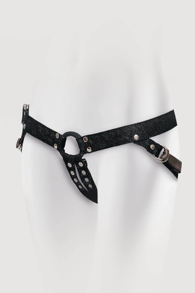 Bawełniany Strap-On Lastic Strap-On Rose-Black Adrien Lastic
