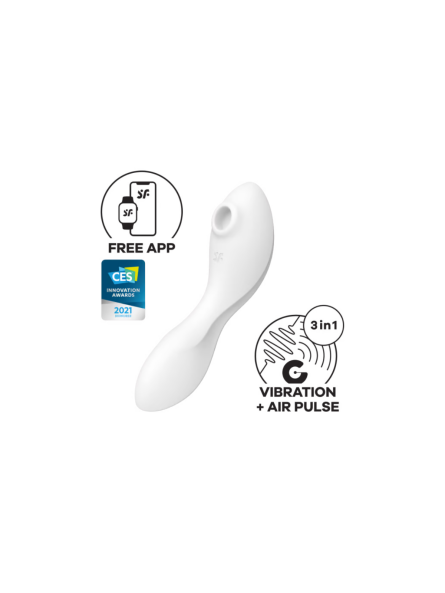 Stymulator łechtaczki Curvy 5Plus Air Pulse Stimulator Satisfyer
