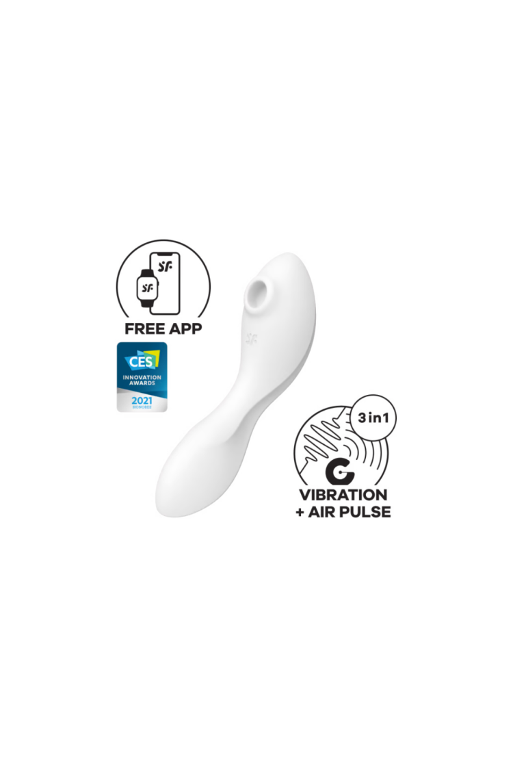 Stymulator łechtaczki Curvy 5Plus Air Pulse Stimulator Satisfyer