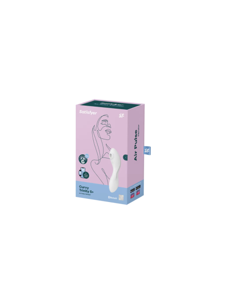 Stymulator łechtaczki Curvy 5Plus Air Pulse Stimulator Satisfyer