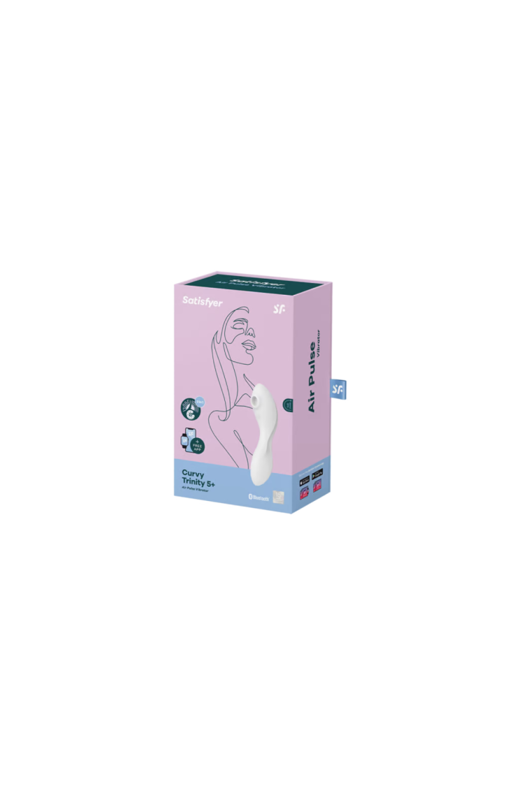 Stymulator łechtaczki Curvy 5Plus Air Pulse Stimulator Satisfyer