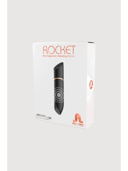 Rocket Black - Wibrator Premium 9Cm Adrien Lastic