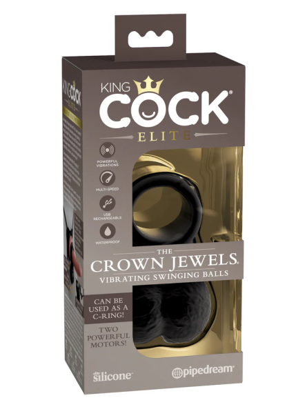 Wibrujący Obciążnik King Cock Elite The Crown Jewels Pipedream