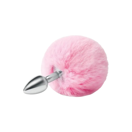 Korek Analny Króliczy Ogon Fluffy Bunny Pink Tail Whipsmart