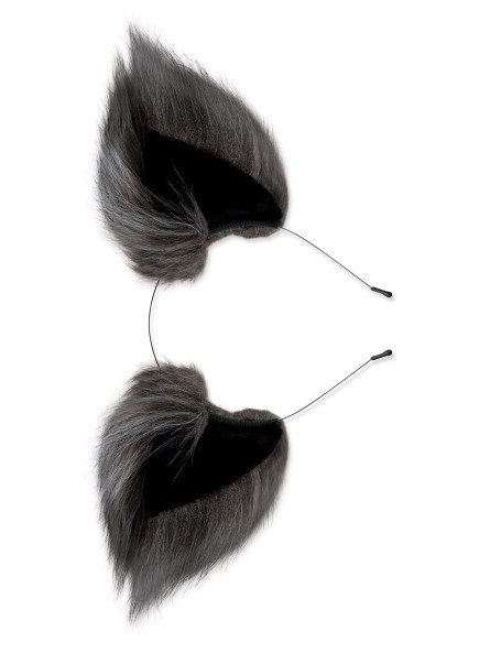 Zestaw Lis Korek Analny I Uszy Plug Grey Fox Tail Set Whipsmart