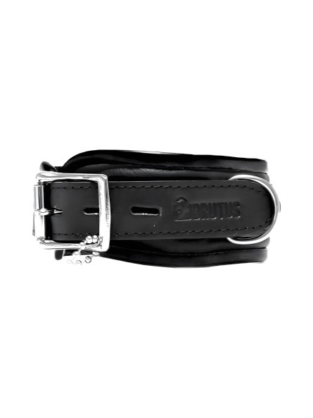 Obroża Leather Collar Black/Black Brutus