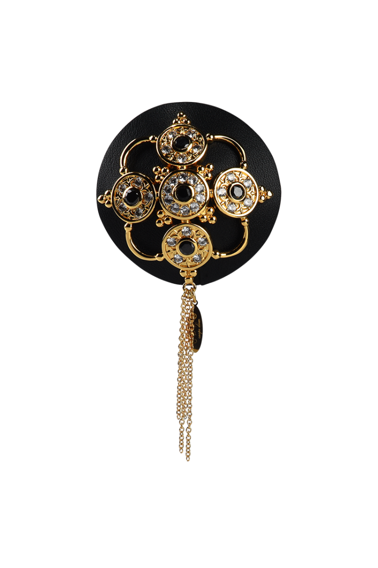 Skórzane Ozdobne Nasutniki Upko Luxury Baroque Leather Pasties UPKO