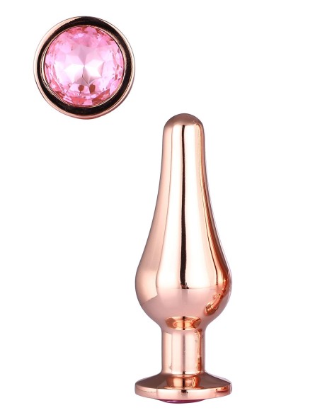Korek Analny Gleaming Love Rose Gold Pleasure Plug S Dreamtoys