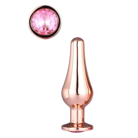 Korek Analny Gleaming Love Rose Gold Pleasure Plug S Dreamtoys