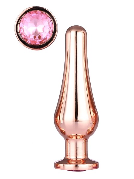 Korek Analny Gleaming Love Rose Gold Pleasure Plug M Dreamtoys