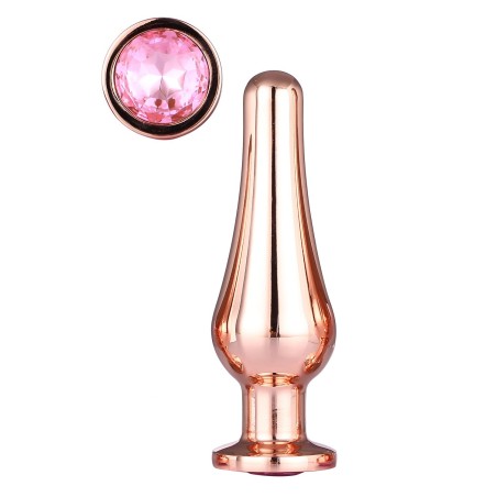Korek Analny Gleaming Love Rose Gold Pleasure Plug M Dreamtoys