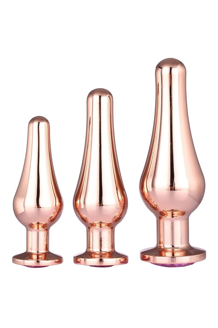 Zestaw Korków Gleaming Love Pleasure Set Rose Gold Dreamtoys