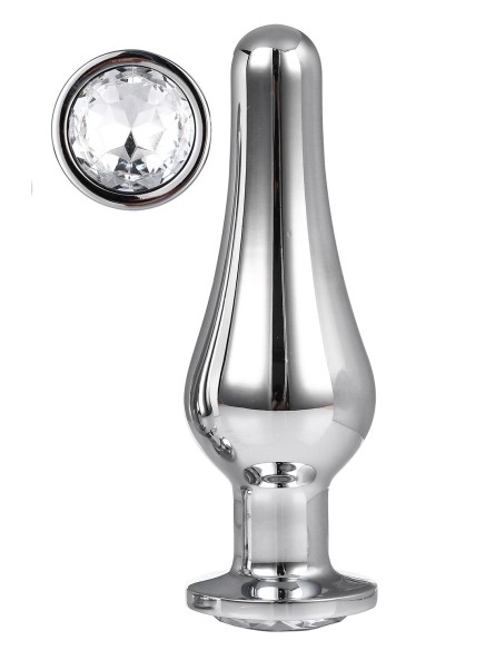 Korek Analny Gleaming Love Silver Pleasure Plug L Dreamtoys