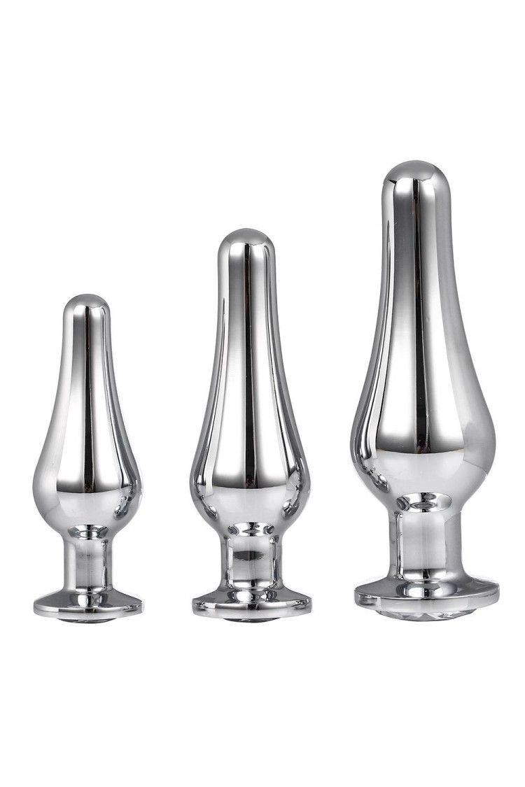 Zestaw Korków Gleaming Love Pleasure Set Silver Dreamtoys