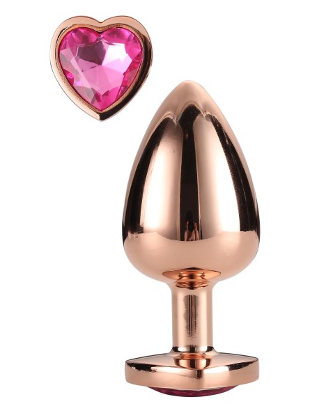Korek Analny Gleaming Love Rose Gold Plug Medium Dreamtoys