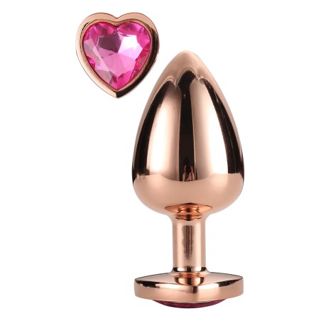 Korek Analny Gleaming Love Rose Gold Plug Large Dreamtoys
