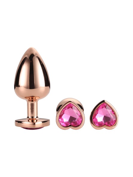 Zestaw Korków Gleaming Love Rose Gold Plug Set Dreamtoys