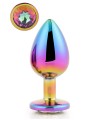 Korek Analny Gleaming Love Multicolour Plug Large Dreamtoys