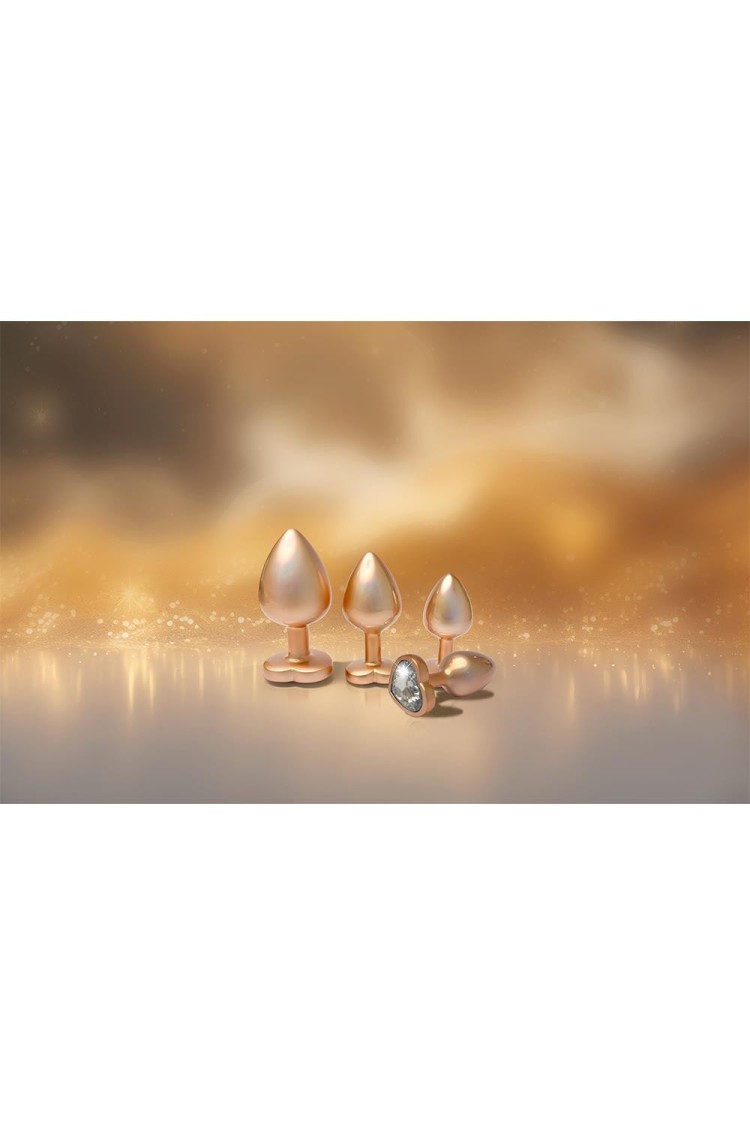 Korek Analny Gleaming Love Pearl Gold Plug Medium Dreamtoys