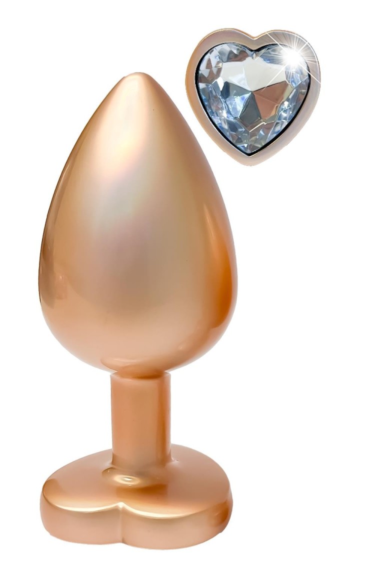 Korek Analny Gleaming Love Pearl Gold Plug Large Dreamtoys