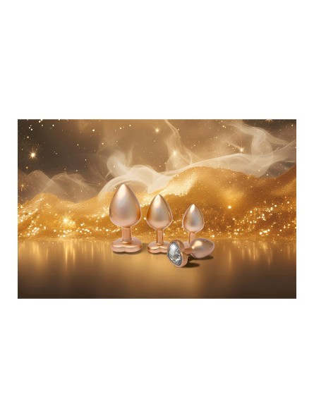 Korek Analny Gleaming Love Pearl Gold Plug Large Dreamtoys