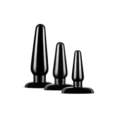Zestaw Korków Blush Anal Adventures Basic Plug Kit Black Blush