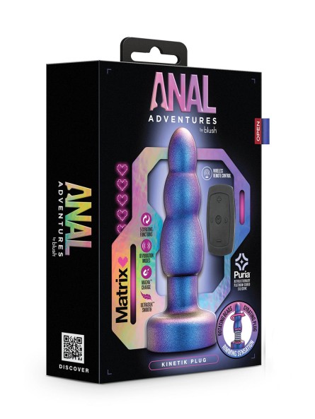 Korek Analny Matrix Kinetik Plug Space Age Blue ANAL ADVENTURES