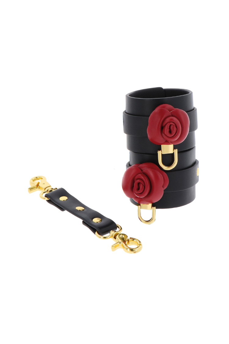 Kajdanki Na Nadgarstki Wild Roses Wrist Cuffs Taboom
