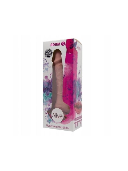 Silokonowe Dildo 18Cm Adam S /W Silexpan Flesh Alive