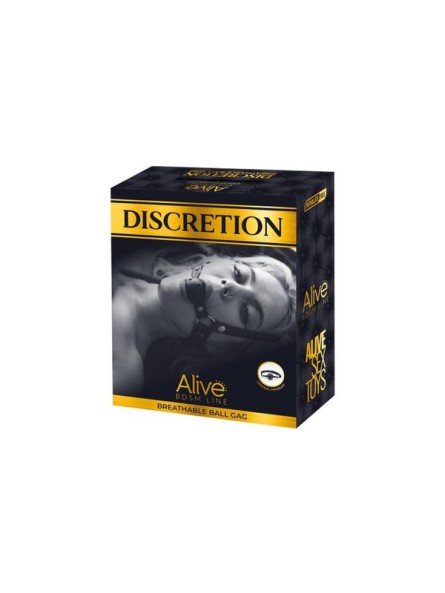 Knebel Do Ust Discretion Black Ball Gag Alive