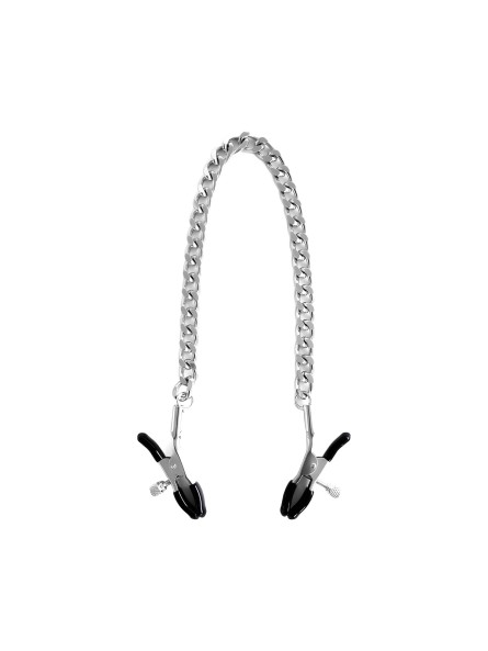 Zaciski na sutki CROCODILE Nipple Clamps Silver Brutus