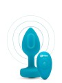 Korek analny Vibrating Jewel Plug S/M Teal b-Vibe