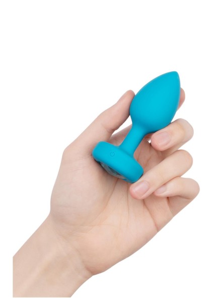 Korek analny Vibrating Jewel Plug S/M Teal b-Vibe