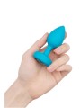 Korek analny Vibrating Jewel Plug S/M Teal b-Vibe