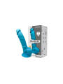 Silikonowe Dildo Model 1 18 Cm Blue Silexd