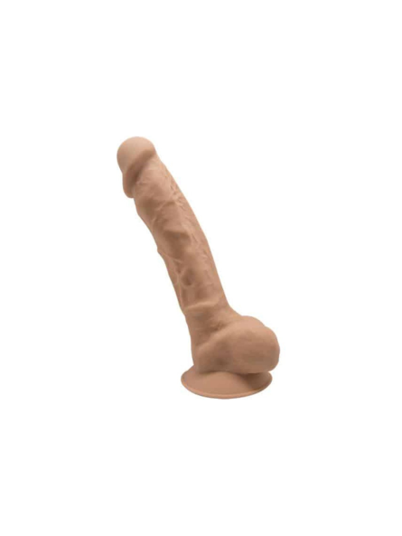Silikonowe Dildo Model 1 18 Cm Carmel Silexd
