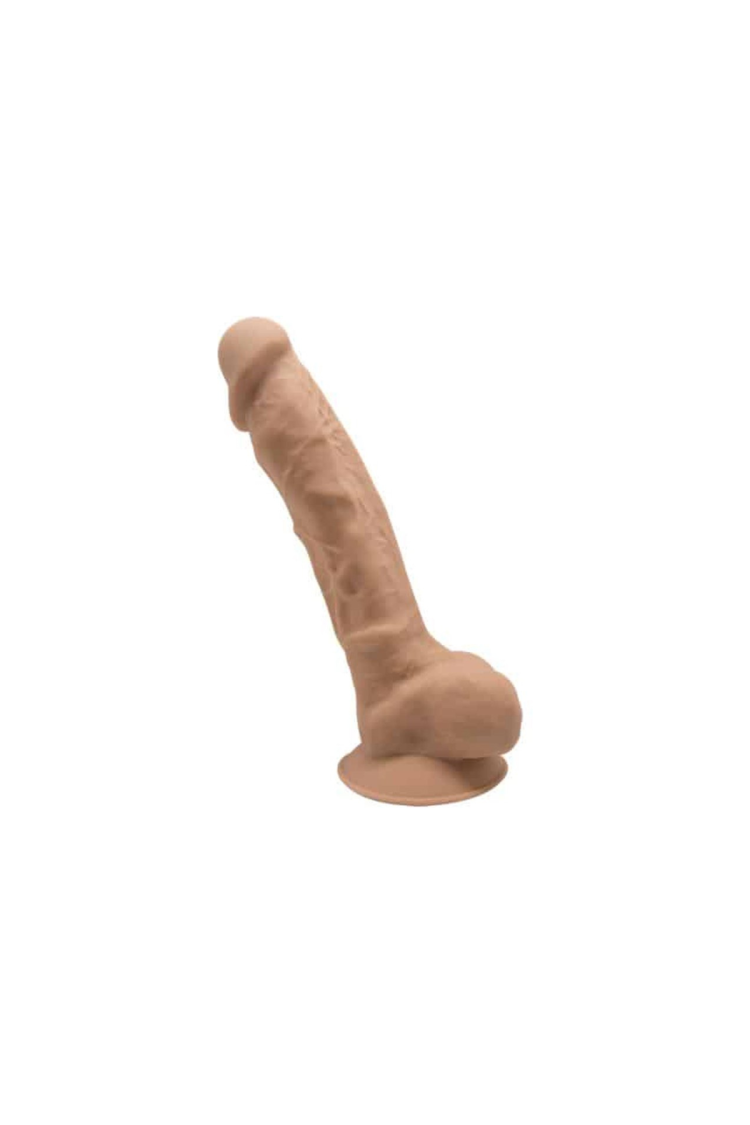 Silikonowe Dildo Model 1 18 Cm Carmel Silexd