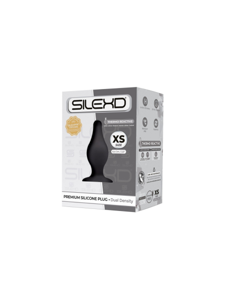 Korek Analny Plug Model 2 Xs 6,5 Cm Black Silexd