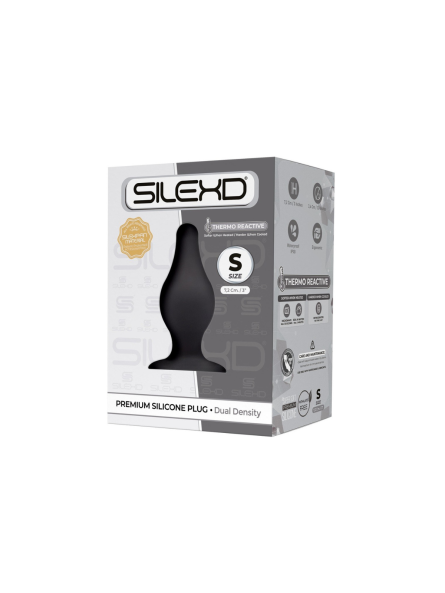 Korek Analny Plug Model 2 S 7,5 Cm Black Silexd