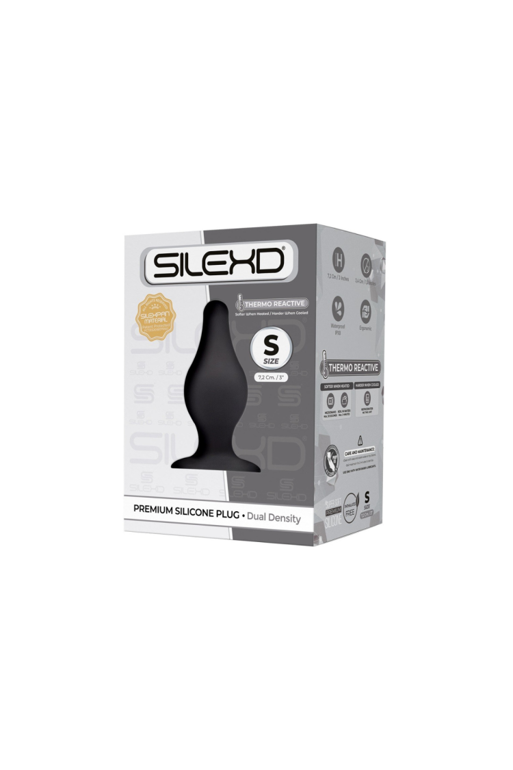 Korek Analny Plug Model 2 S 7,5 Cm Black Silexd