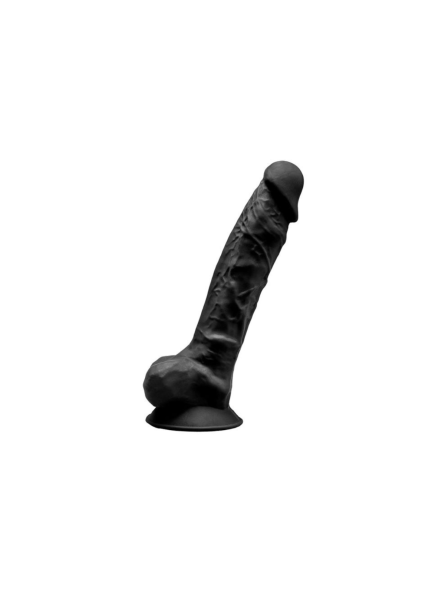 Silikonowe Dildo Model 1 20 Cm Black Silexd