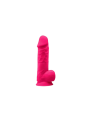 Silikonowe Dildo Model 1 21,5 Cm Fucsia Silexd