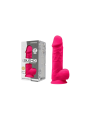 Silikonowe Dildo Model 1 21,5 Cm Fucsia Silexd