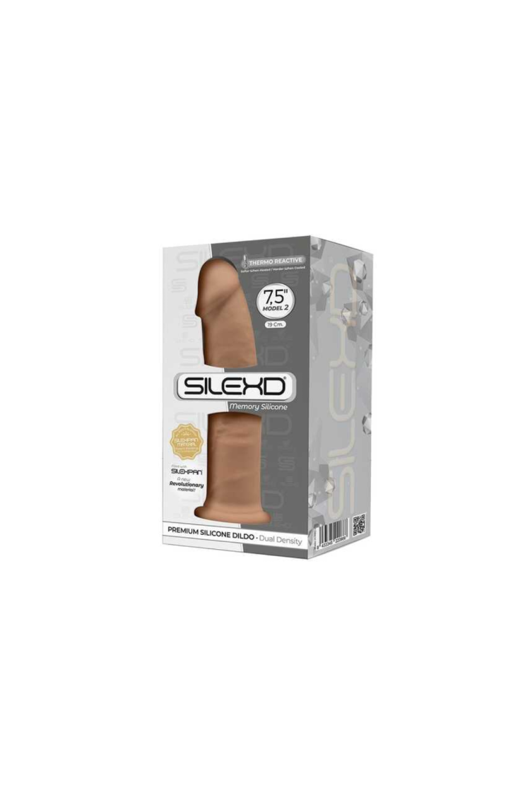 Silikonowe Dildo Model 2 19 Cm Carmel Silexd