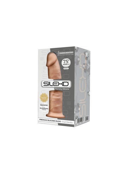 Silikonowe Dildo Model 2 19 Cm Flesh Silexd