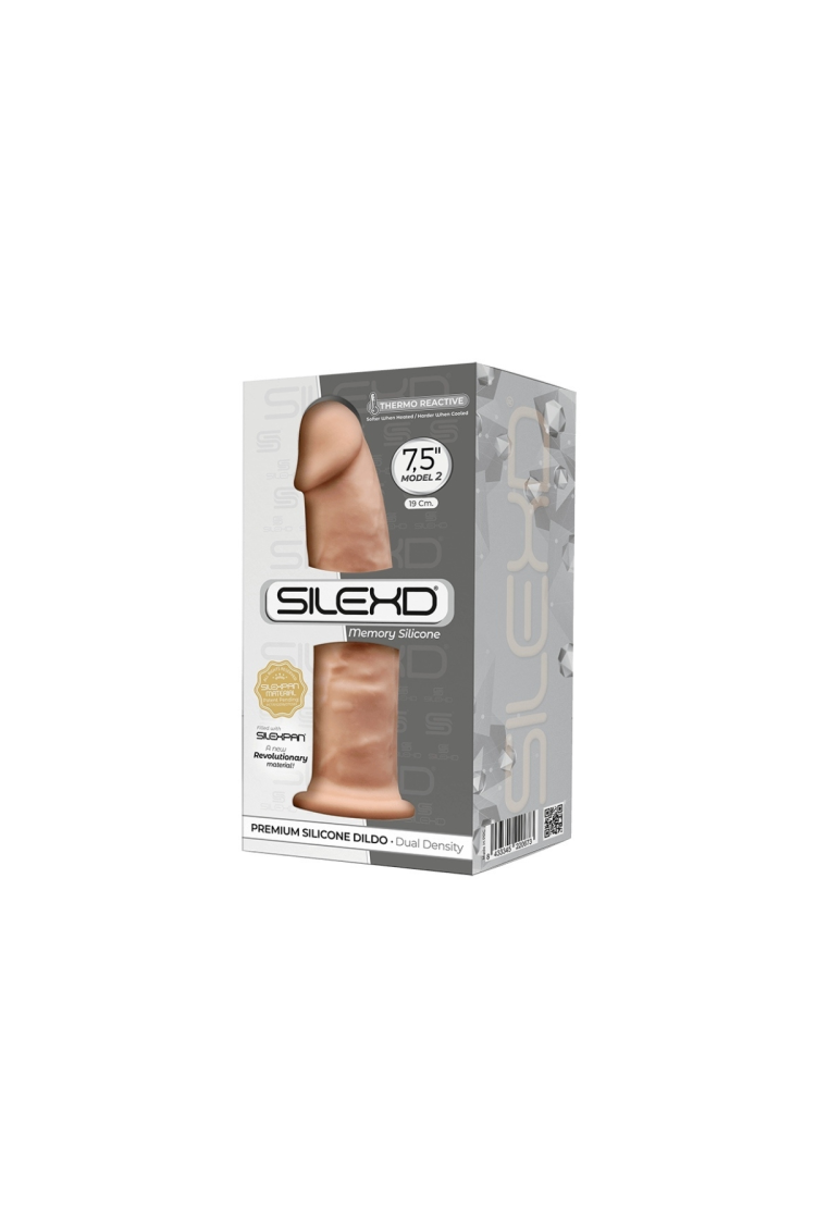 Silikonowe Dildo Model 2 19 Cm Flesh Silexd