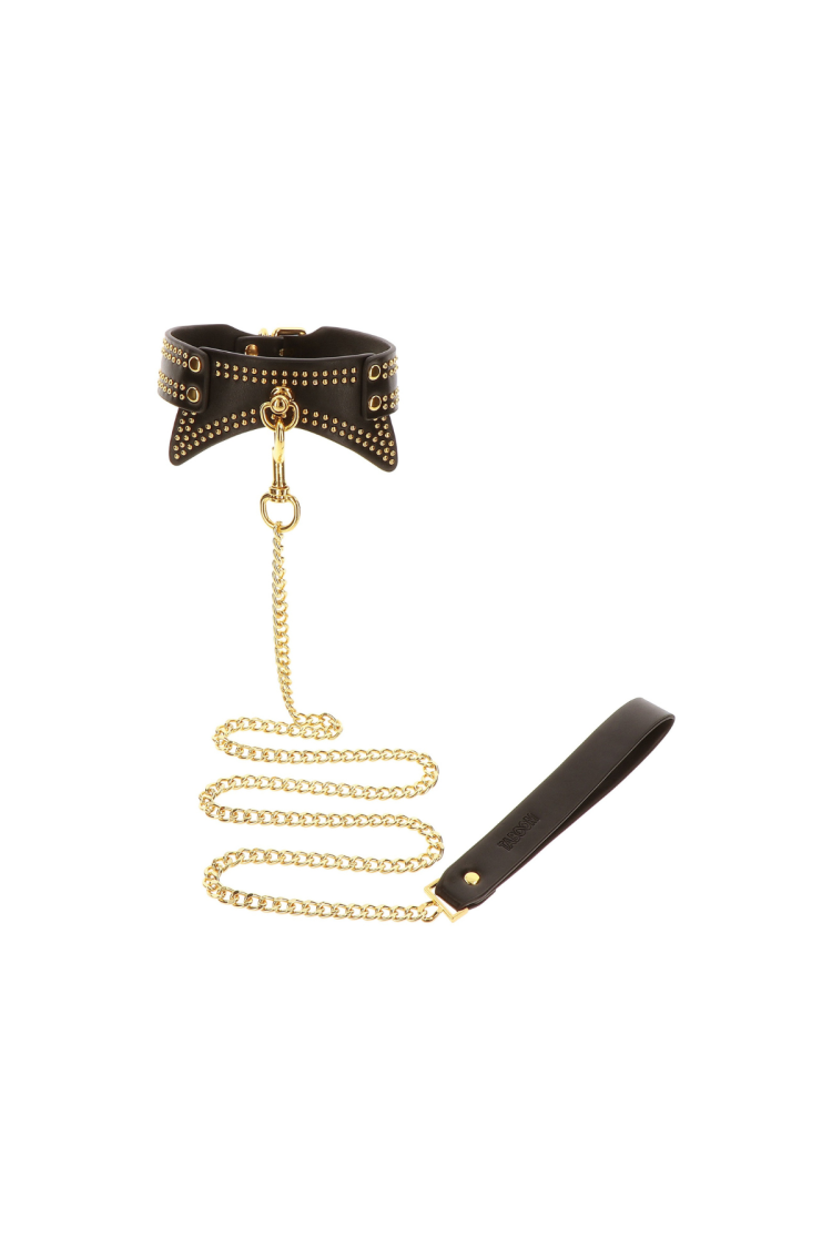 Obróżka Ze Smyczą Vogue Studded Collar And Leash Taboom