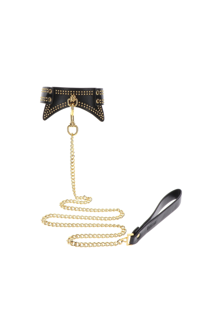 Obróżka Ze Smyczą Vogue Studded Collar And Leash Taboom