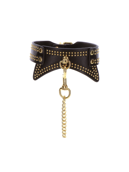 Obróżka Ze Smyczą Vogue Studded Collar And Leash Taboom