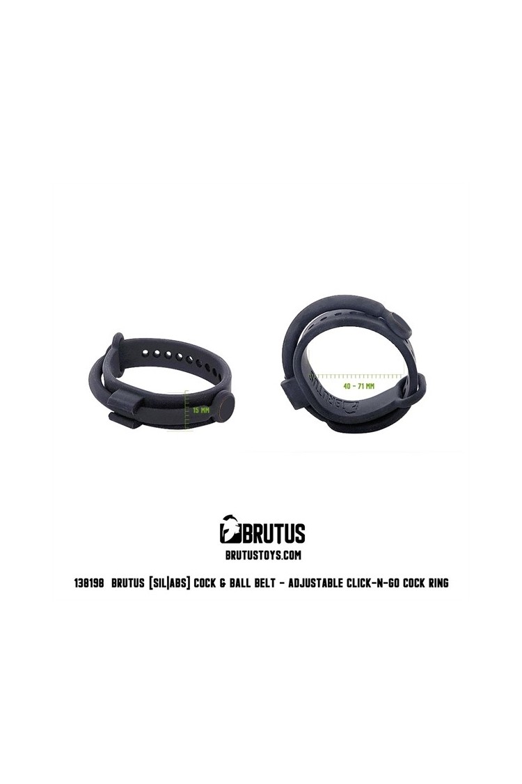 Pierścień erekcyjny Adjustable Click-N-Go Cock Ring Brutus